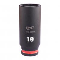 MILWAUKEE Průmyslové hlavice Shockwave 3/8" HEX 19mm dlouhé 4932480293