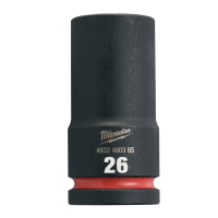 MILWAUKEE Průmyslové hlavice Shockwave 3/4" HEX 26mm dlouhé 4932480385