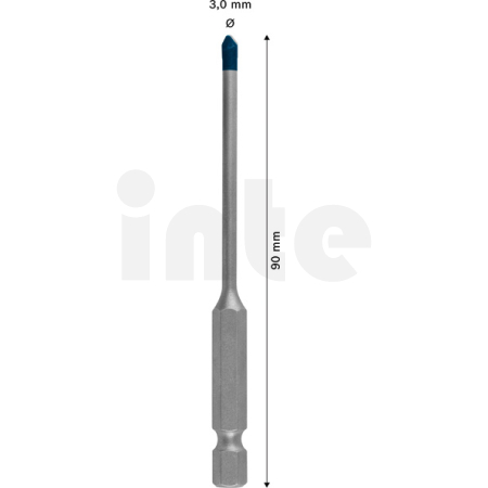 BOSCH Vrták do dlažby EXPERT HEX-9 HardCeramic 3 × 90 mm 2608900587
