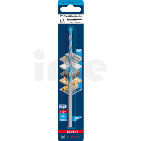 BOSCH Spirálový vrták EXPERT CYL-9 MultiConstruction, 6,5 × 90 × 150 mm 2608900616