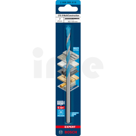 BOSCH Spirálový vrták EXPERT CYL-9 MultiConstruction, 7 × 90 × 150 mm 2608900619