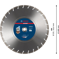 BOSCH Diamantový dělicí kotouč EXPERT MultiMaterial 400 × 20/25,40 × 3,3 × 12 mm 2608900667