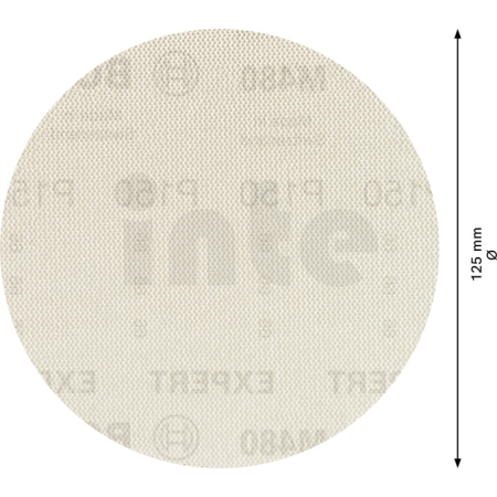 BOSCH Brusná mřížka EXPERT M480 pro vibrační brusky 125 mm, G 150 5 ks 2608900674