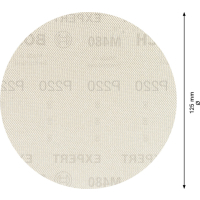 BOSCH Brusná mřížka EXPERT M480 pro vibrační brusky 125 mm, G 220 5 ks 2608900676