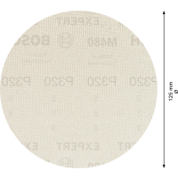 BOSCH Brusná mřížka EXPERT M480 pro vibrační brusky 125 mm, G 320 5 ks 2608900678