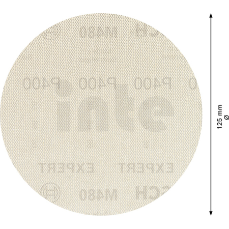 BOSCH Brusná mřížka EXPERT M480 pro vibrační brusky 125 mm, G 400 50 ks 2608900688