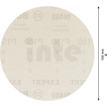 BOSCH Brusná mřížka EXPERT M480 pro vibrační brusky 150 mm, G 150 5 ks 2608900692