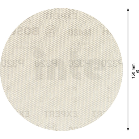 BOSCH Brusná mřížka EXPERT M480 pro vibrační brusky 150 mm, G 320 5 ks 2608900696