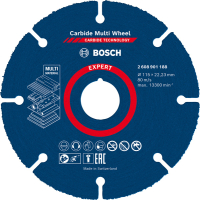 BOSCH Řezné kotouče EXPERT Carbide Multi Wheel 115 mm, 22,23 mm 2608901188