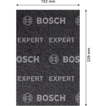 BOSCH Podložka z rouna pro ruční broušení EXPERT N880 152 × 229 mm, střední S 2608901213