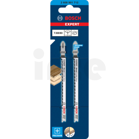 BOSCH Pilový plátek pro přímočaré pily EXPERT Wood 2-side clean T308BO 2 ks 2608901712