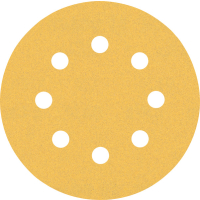 BOSCH Brusný papír EXPERT C470 s 8 otvory pro vibrační brusky 115 mm, G 120, 5 ks 2608900797