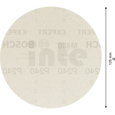 BOSCH Brusná mřížka EXPERT M480 pro vibrační brusky 125 mm, G 240 5 ks 2608900677