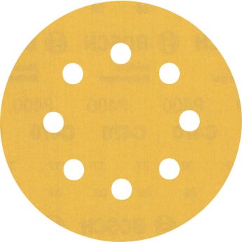 BOSCH Brusný papír EXPERT C470 s 8 otvory pro vibrační brusky 115 mm, G 400, 5 ks 2608900801