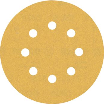 BOSCH Brusný papír EXPERT C470 s 8 otvory pro vibrační brusky 125 mm, G 180, 5 ks 2608900808