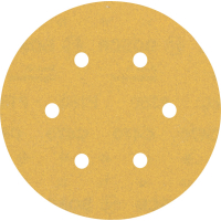 BOSCH Brusný papír EXPERT C470 s 6 otvory pro vibrační brusky 150 mm, G 180, 5 ks 2608900818
