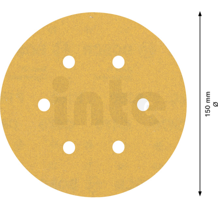 BOSCH Brusný papír EXPERT C470 s 6 otvory pro vibrační brusky 150 mm, G 180, 5 ks 2608900818