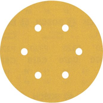 BOSCH Brusný papír EXPERT C470 s 6 otvory pro vibrační brusky 150 mm, G 320, 5 ks 2608900820