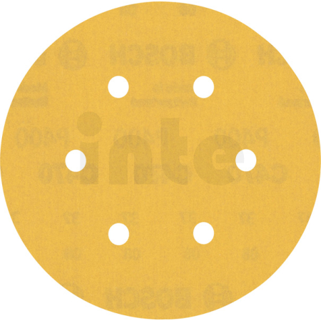 BOSCH Brusný papír EXPERT C470 s 6 otvory pro vibrační brusky 150 mm, G 400, 5 ks 2608900821