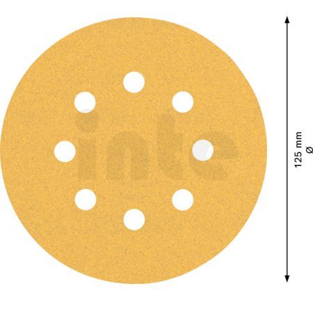 BOSCH Brusný papír EXPERT C470 s 8 otvory pro vibrační brusky 125 mm, G 100, 50 ks 2608900911