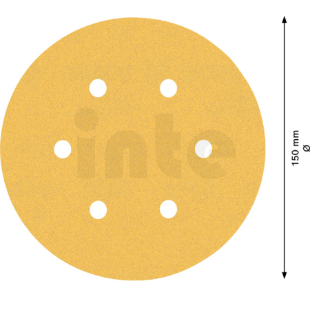 BOSCH Brusný papír EXPERT C470 s 6 otvory pro vibrační brusky 150 mm, G 120, 50 ks 2608900921