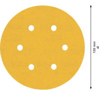 BOSCH Brusný papír EXPERT C470 s 6 otvory pro vibrační brusky 150 mm, G 240, 50 ks 2608900923