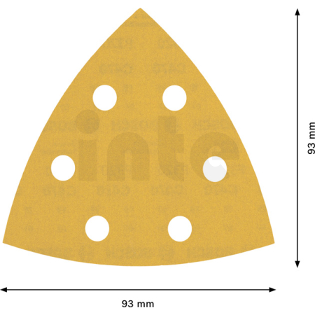 BOSCH Brusný papír pro delta brusky EXPERT C470 93 mm, G 320, 50 ks 2608900933