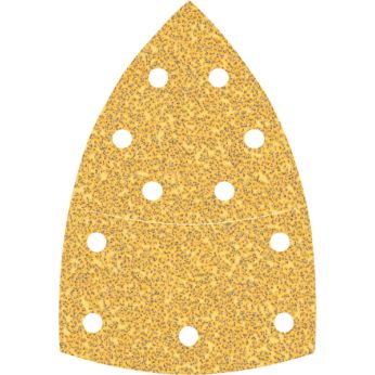 BOSCH Brusný papír EXPERT C470 s 11 otvory pro multifunkční pily 102 × 62 mm, 93 mm, G 40, 10 ks 2608900886