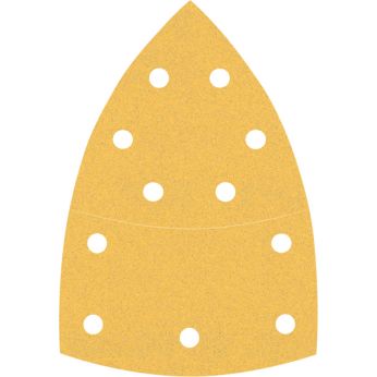 BOSCH Brusné papíry EXPERT C470 s 11 otvory pro multifunkční brusky 102 × 62 mm, 93 mm, P120, 10 ks 2608900888