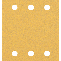 BOSCH Brusný papír EXPERT C470 se 6 otvory pro vibrační brusky 115 × 107 mm, G 80, 10 ks 2608900892