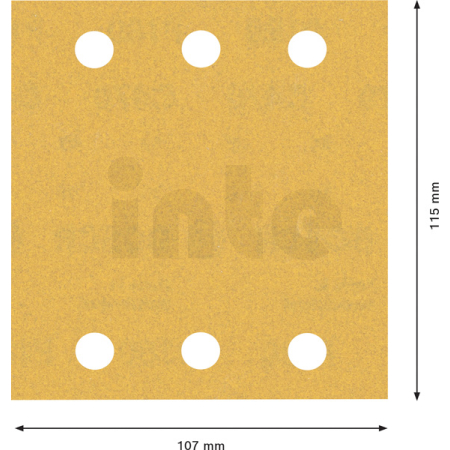 BOSCH Brusné papíry EXPERT C470 se 6 otvory pro vibrační brusky 115 × 107 mm, P180, 10 ks 2608900894