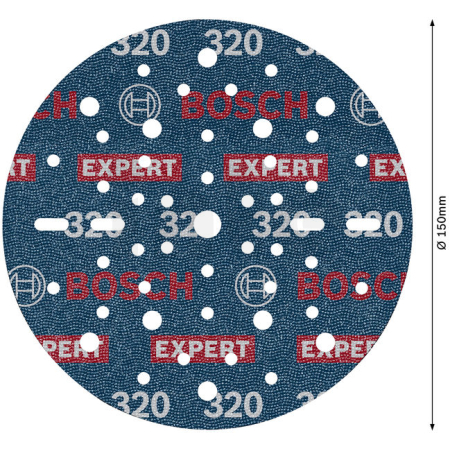 BOSCH Brusný kotouč EXPERT O780 s fólií, 150 mm, G320 2608902446