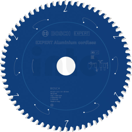 BOSCH Pilový kotouč EXPERT Aluminium cordless pro okružní pilu, 210 × 2/1,4 × 30 mm, T66 2608902123