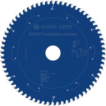 BOSCH Pilový kotouč EXPERT Aluminium cordless pro okružní pilu, 210 × 2/1,4 × 30 mm, T66 2608902123