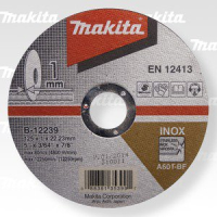 Makita - řezný kotouč 125x1x22 nerez=oldP-53023=newE-03040 B-12239