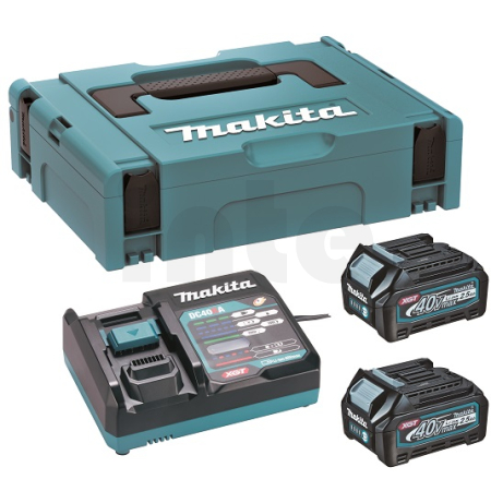 MAKITA sada Li-ion XGT 40V 2ksBL4025+1ksDC40RA+1ksMakpac 191J81-6