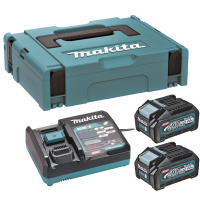 MAKITA sada Li-ion XGT 40V 2ksBL4040+1ksDC40RA+1ksMakpac 191J97-1