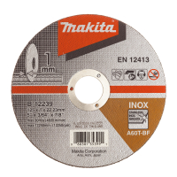 Makita - řezný kotouč 125x1x22 nerez=oldP-53023=newE-03040 B-12239