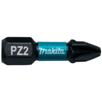 Makita - torzní bit 1/4" Impact Black PZ2, 25mm 2 ks B-63644