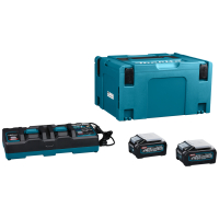 Makita sada Li-ion XGT 40V 2ks BL4040+1ks DC40RB+1ksMakpac 191U00-8