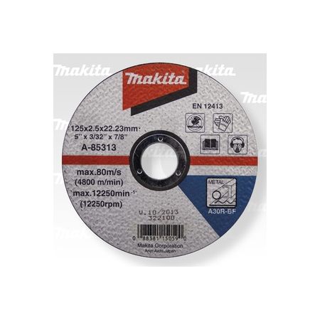 Makita - řezný kotouč 125x2,5x22 ocel A-85313