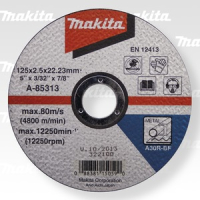 Makita - řezný kotouč 125x2,5x22 ocel A-85313