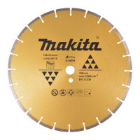 Makita - diamantový kotouč 350x25,4x7,5mm beton D-56998