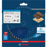 BOSCH Pilový kotouč EXPERT Wood cordless, 140 × 1,8/1,3 × 20 mm, T42 2608902140