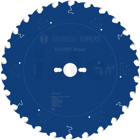 BOSCH Pilový kotouč EXPERT Wood, 300 × 3,2/2,2 × 30 mm, T26 2608902180