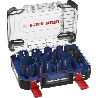 BOSCH Sada děrovek EXPERT Multi Material Power Change Plus, 20; 22; 25; 32; 35; 40; 44; 51; 60; 64; 76 × 60 mm, 14 ks 2608901908