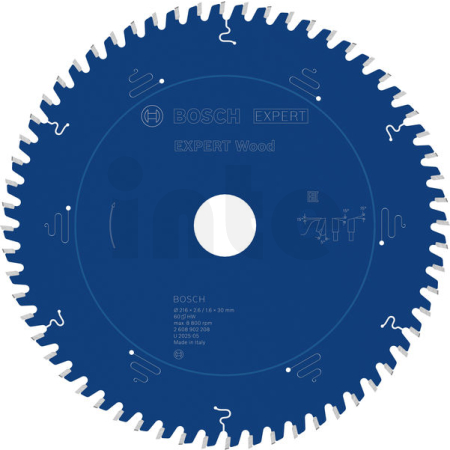 BOSCH Pilový kotouč EXPERT Wood, 216 × 2,6/1,6 × 30 mm, T60 2608902208
