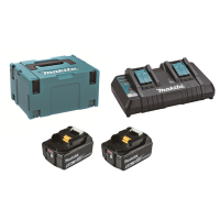 Makita - sada Li-ion LXT 18V 2ksBL1850B+1ksDvojnabíječkaDC18RD+1ksMakpac 197629-2