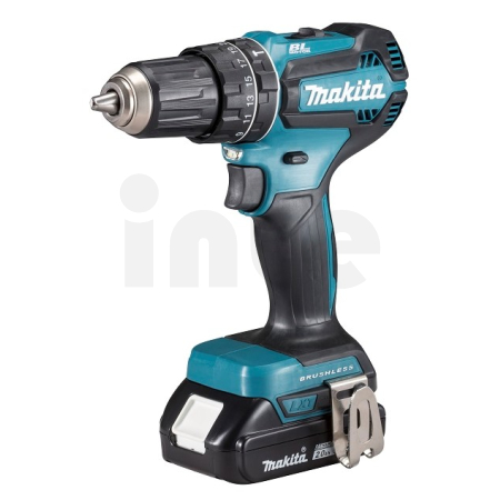 MAKITA Aku bezuhlíkový příklepový šroubovák Li-ion LXT 18V/2,0 Ah,Makpac DHP485RAJ