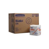 KIMBERLY-CLARK WYPALL* X70 Utěrky, 1/4 sklad, bílá, 1 bal/76 utěrek 8387-1